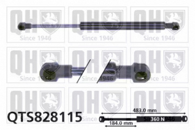 QUINTON HAZELL qts828115 -  Газовая пружина, крышка багажник